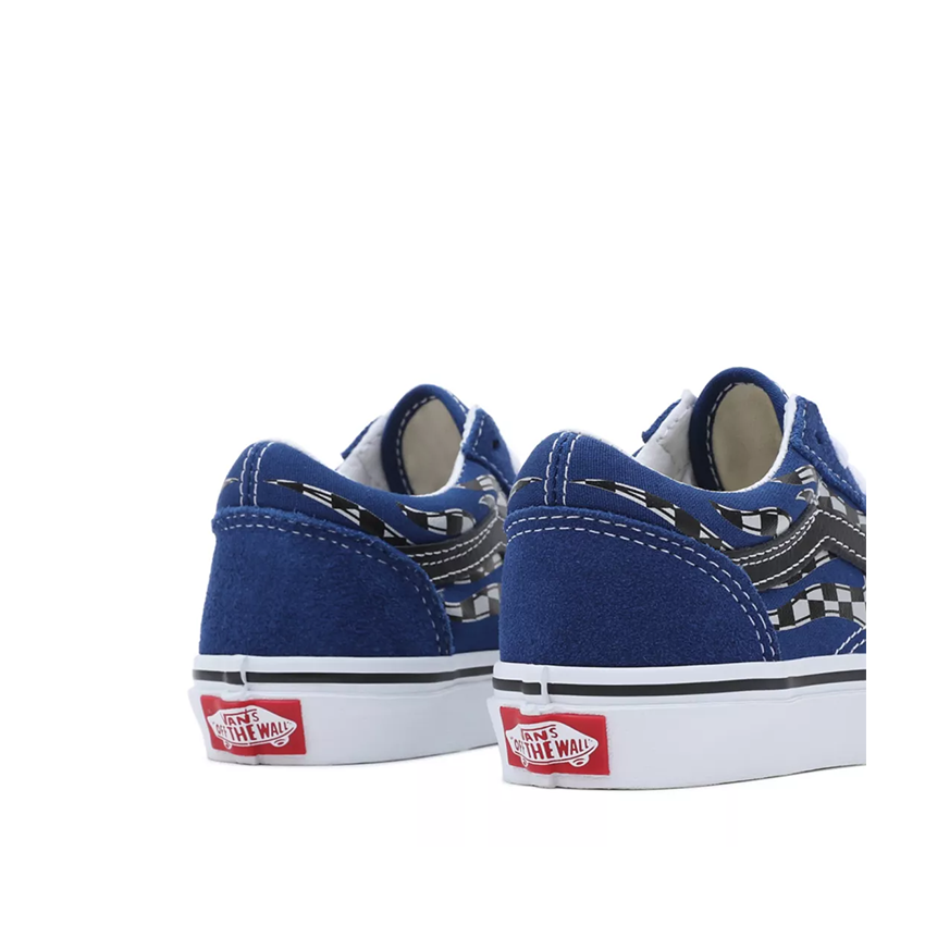 Sneakers Vans Old Skool Junior Check-Blu 5 Sneakers Vans Old Skool Junior Check-Blu - immagine 3