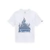 T-Shirt Vans Bambino Reflective Flame Bianco -Vendite Snowboarding VansReflectiveCheckFlameWhiteLiquido