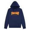 Felpa Thrasher Flame Blu 1 Felpa Thrasher Flame Blu -Vendite Snowboarding felpe thrasher flame logo hoodie navy 62205 2500 1