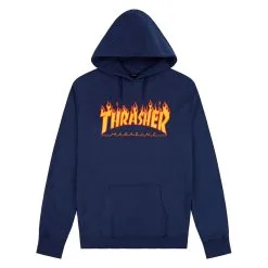 Felpa Thrasher Flame Blu